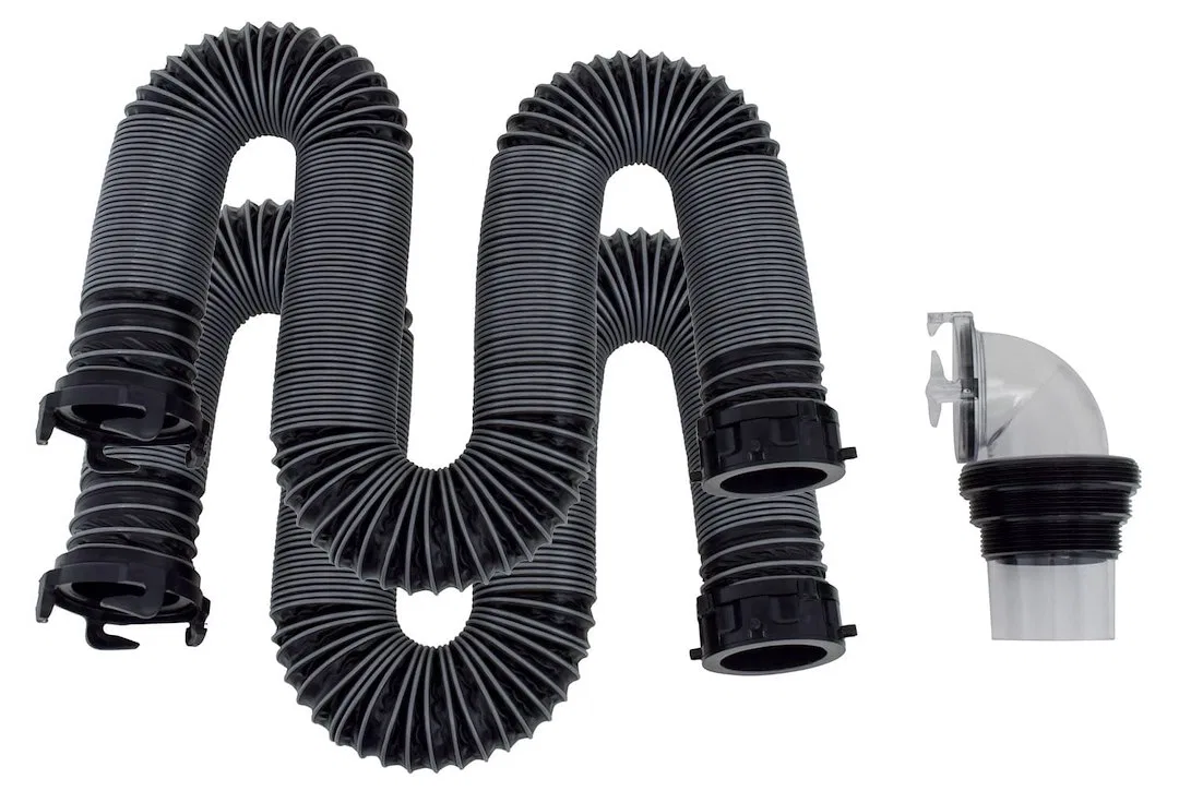 D04-0675 – VALTERRA LLC Sewer Hose, 20 Foot Extended Length 76 Inch Compressed Length 3 Inch Diameter 24 Mil Polyprop...